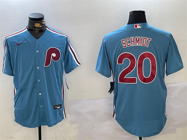 Men's Philadelphia Phillies #20 Mike Schmidt Blue Cool Base Stitched Jersey Men's Philadelphia Phillies #20 Mike Schmidt Blue Cool Base Stitched Jersey